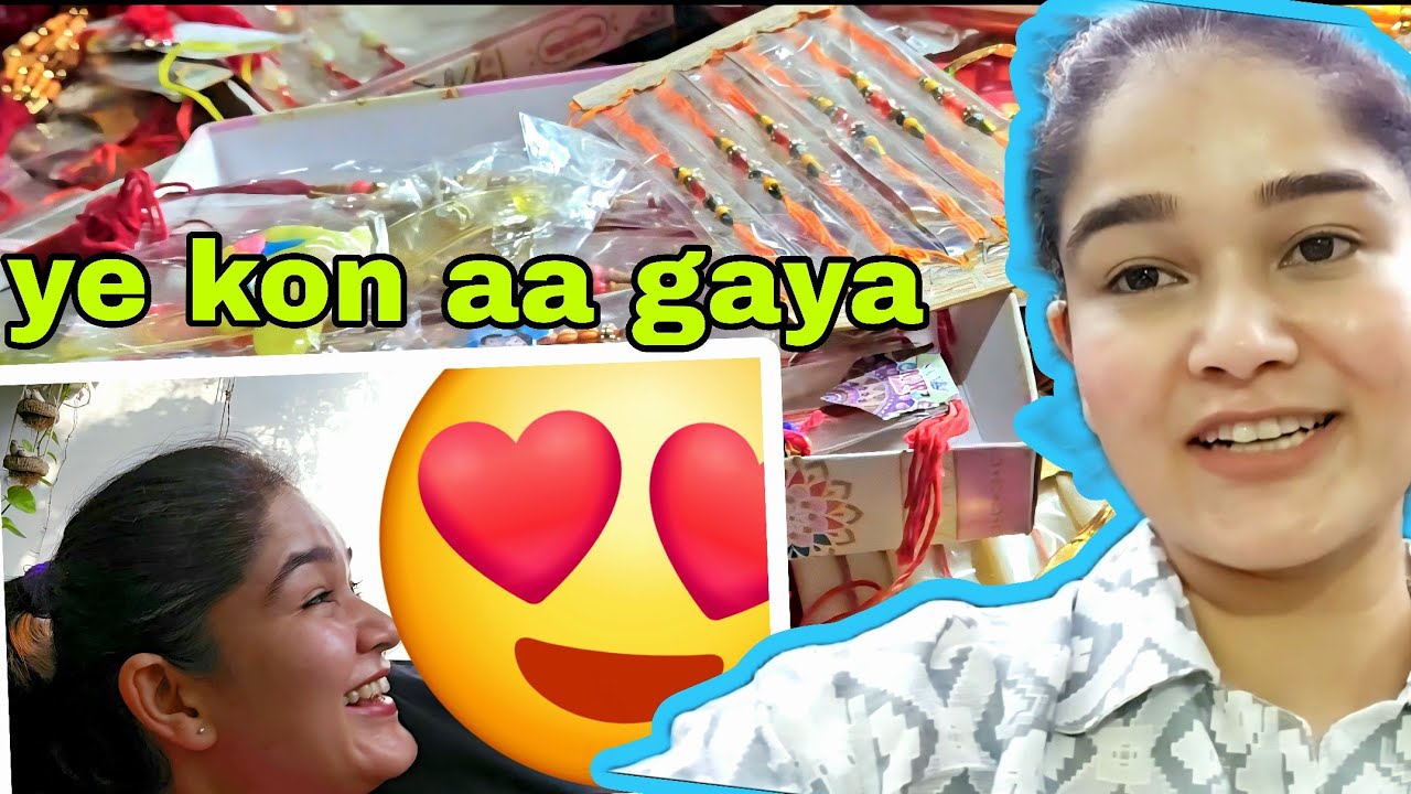 Aaj koi aa raha hai ghr 🤩 // rakhi shopping // Rakhi vlog  part 1 // 