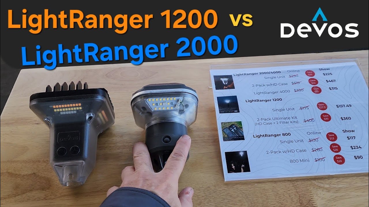 Comparison: LightRanger 1200 vs 2000