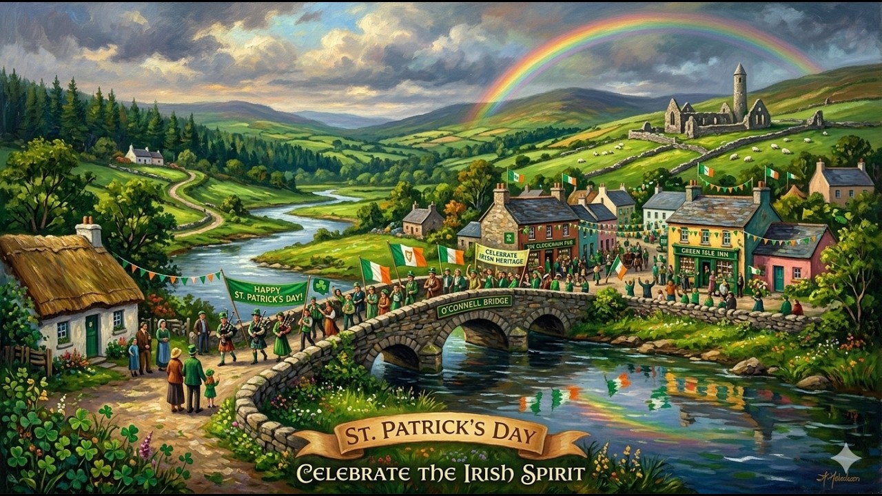 ST Patrick's Day Screensaver Oil Painting
