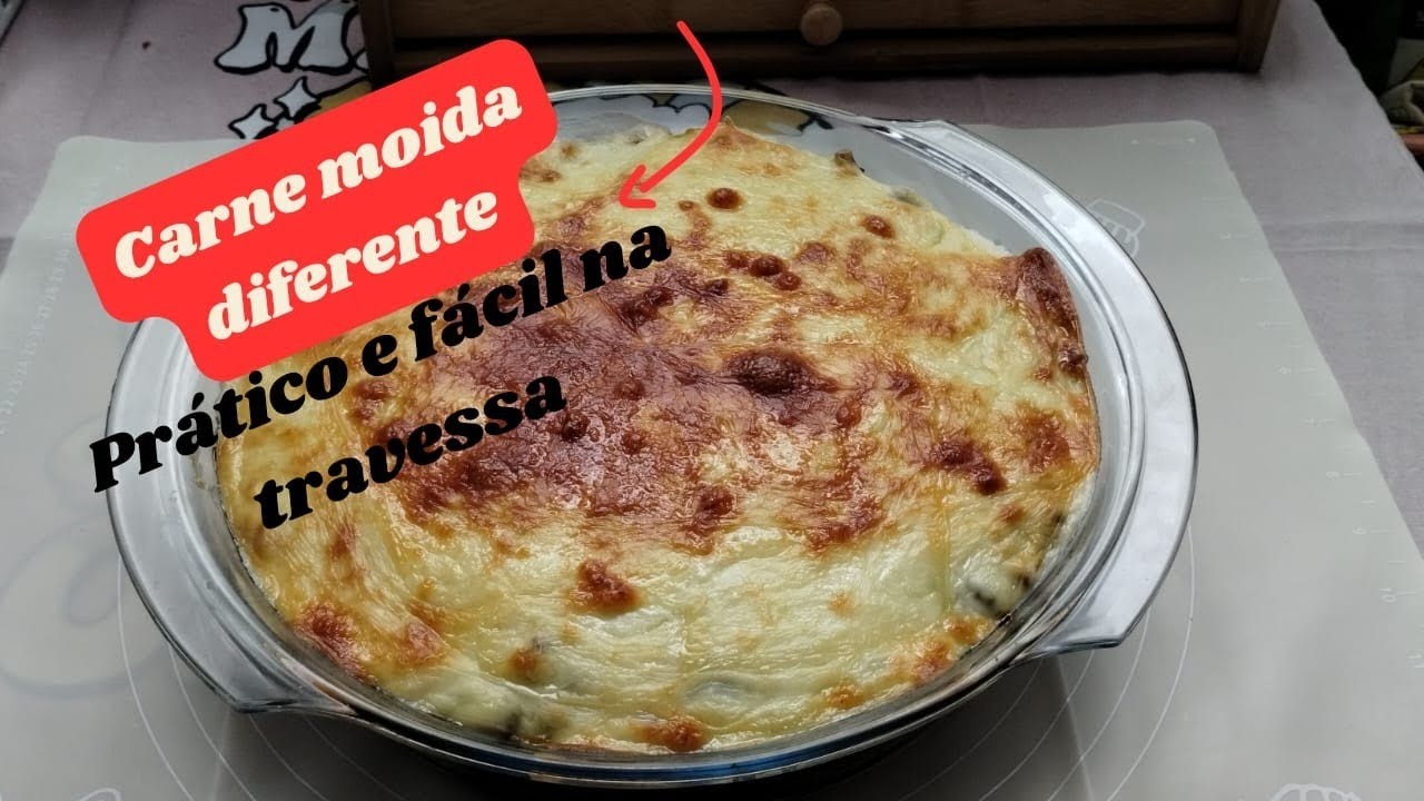 RECEITA FÁCIL DE CARNE MOÍDA COM BATATA NO FORNO 😋