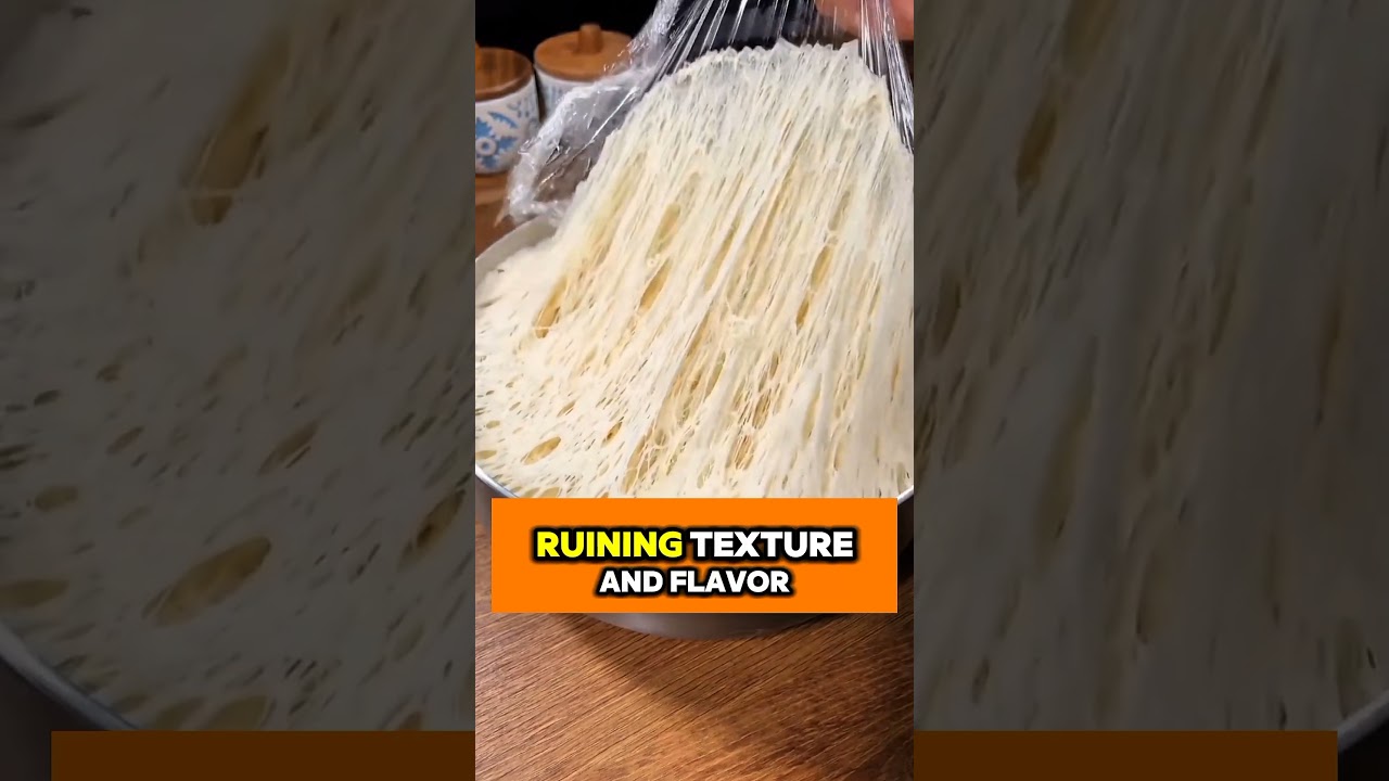 Why are bakers throwing ice in dough? The reason is genius. #foodscience #bread #shorts #sciencefact