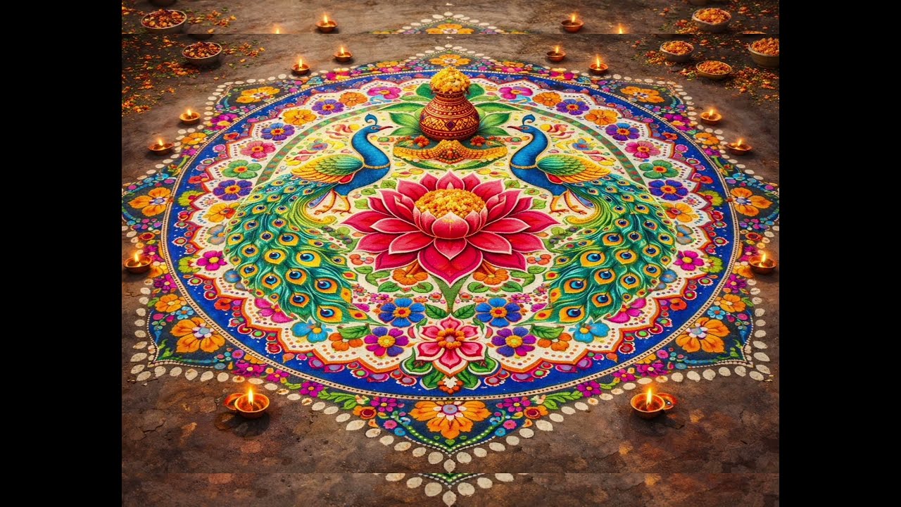 రంగుల్లో దాగిన శుభారంభం | The Meaning of Rangoli Across India 🌸✨