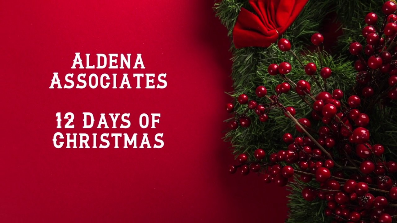 Aldena Associates 12 Days of Christmas - Day 1