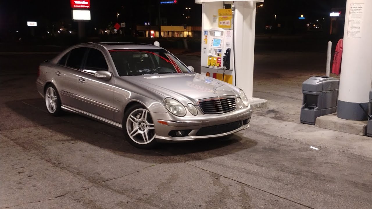 E55 amg takes down trackhawk 
