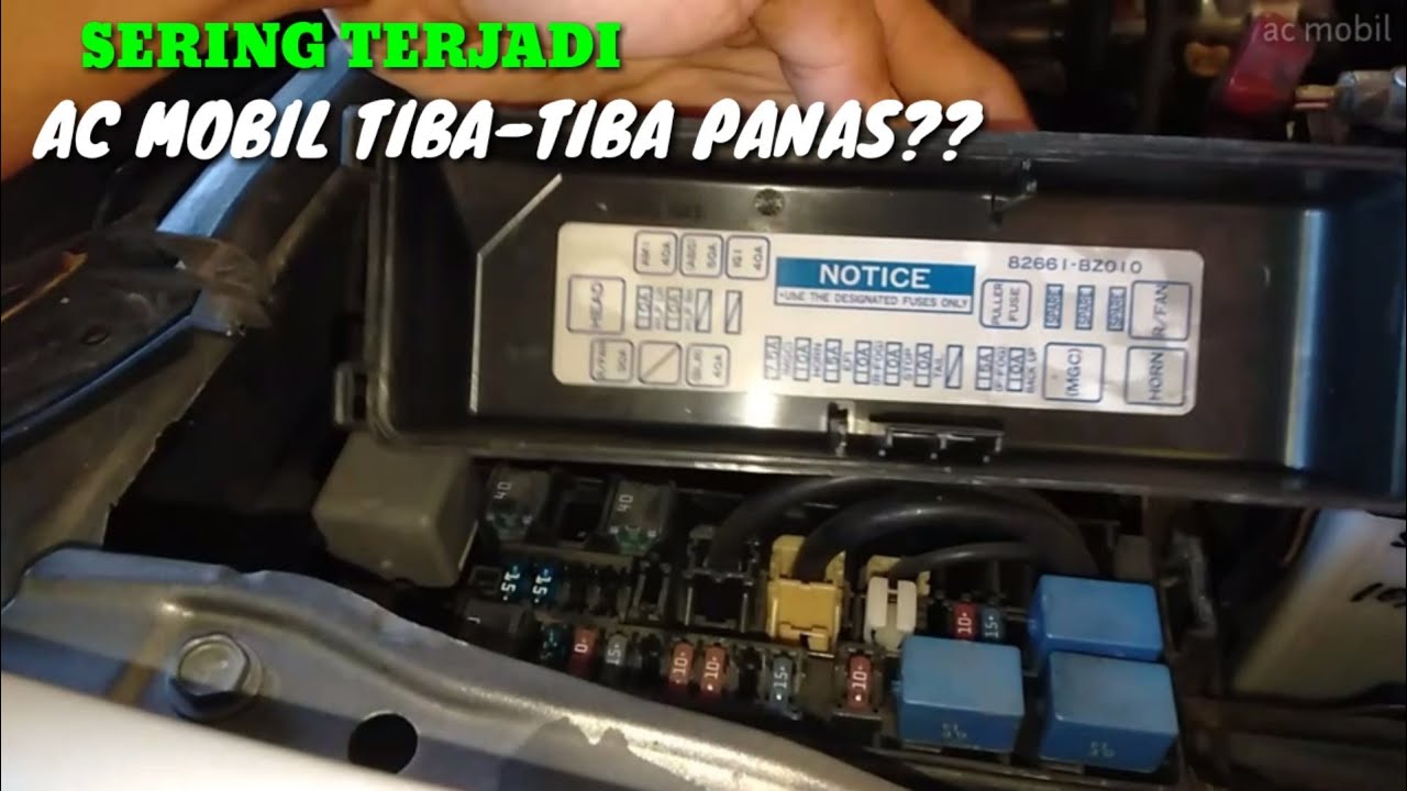 Tutorial pencarian kelistrikan Ac mobil Avanza//posisi sikring Relay
