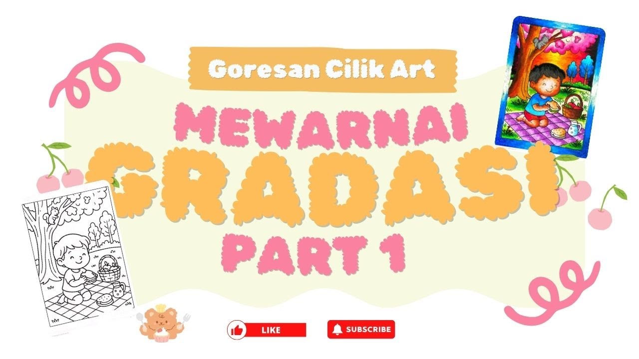 Cara Mewarnai Gradasi Krayon Mudah untuk Pemula - Part 1 | How to Color with Crayons Step by Step