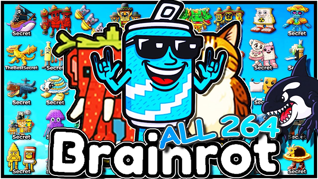 ✨Find ALL 264 BRAINROTS 🎵Find the Brainrot 264 - Find The Games World🎵 | @yulyonroblox |🎮ROBLOX | 4K