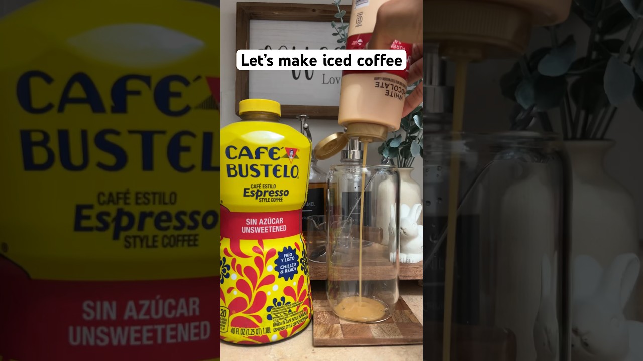 NEW CAFE BUSTELO ICED COFFEE #icedcoffee #icedcoffeerecipe #coffeelifestyle #coffeeaddict