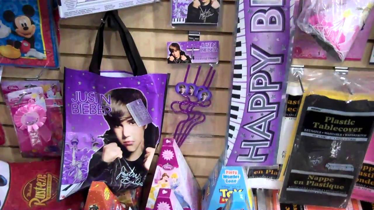 Justin Bieber Party Supplies - First Look