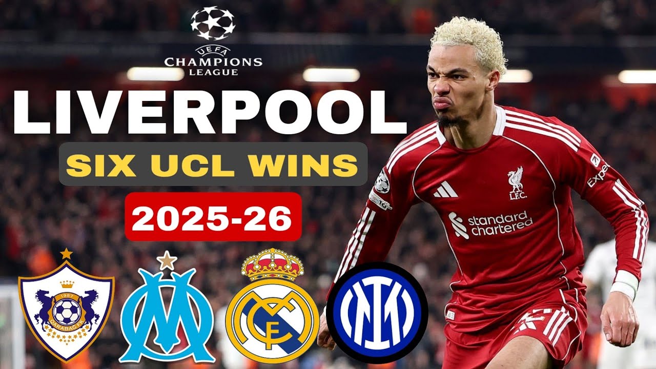 LIVERPOOL | All Six UCL Wins - Under Arne Slot • Season 2025-26