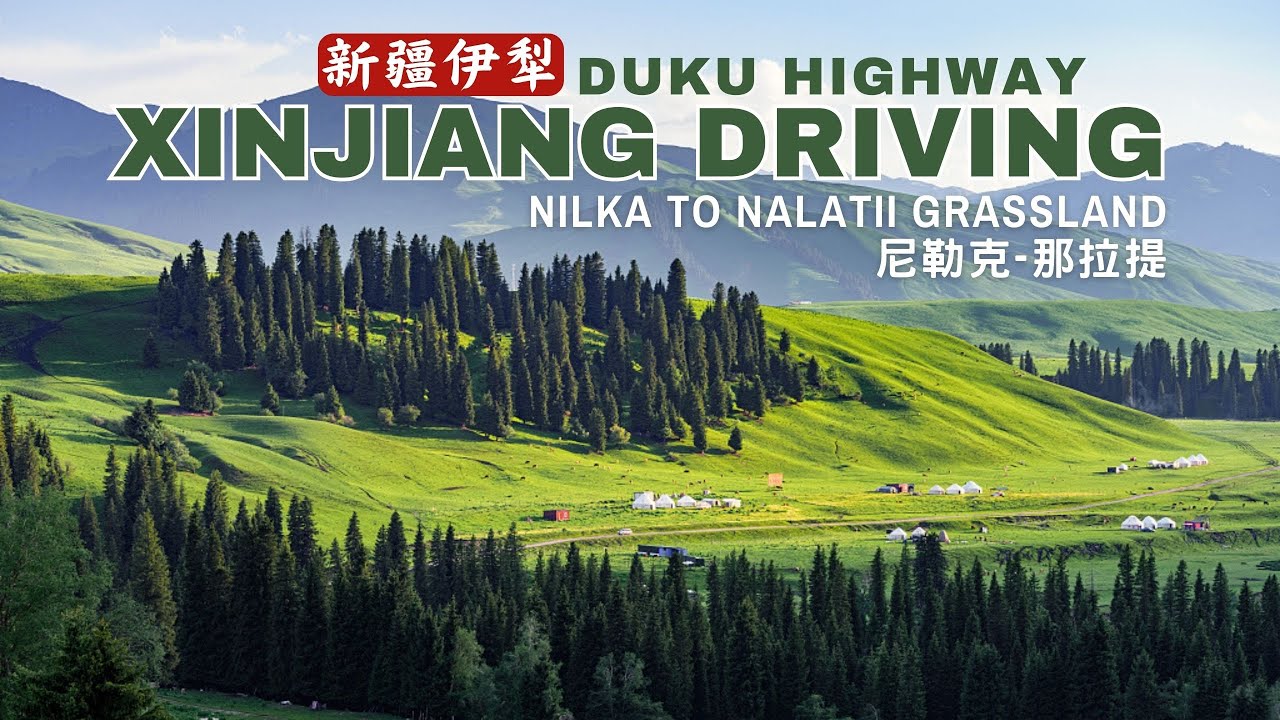 4K Xinjiang Duku Highway Driving - China's most famous mountain road - Drive to Nalati from Nilka