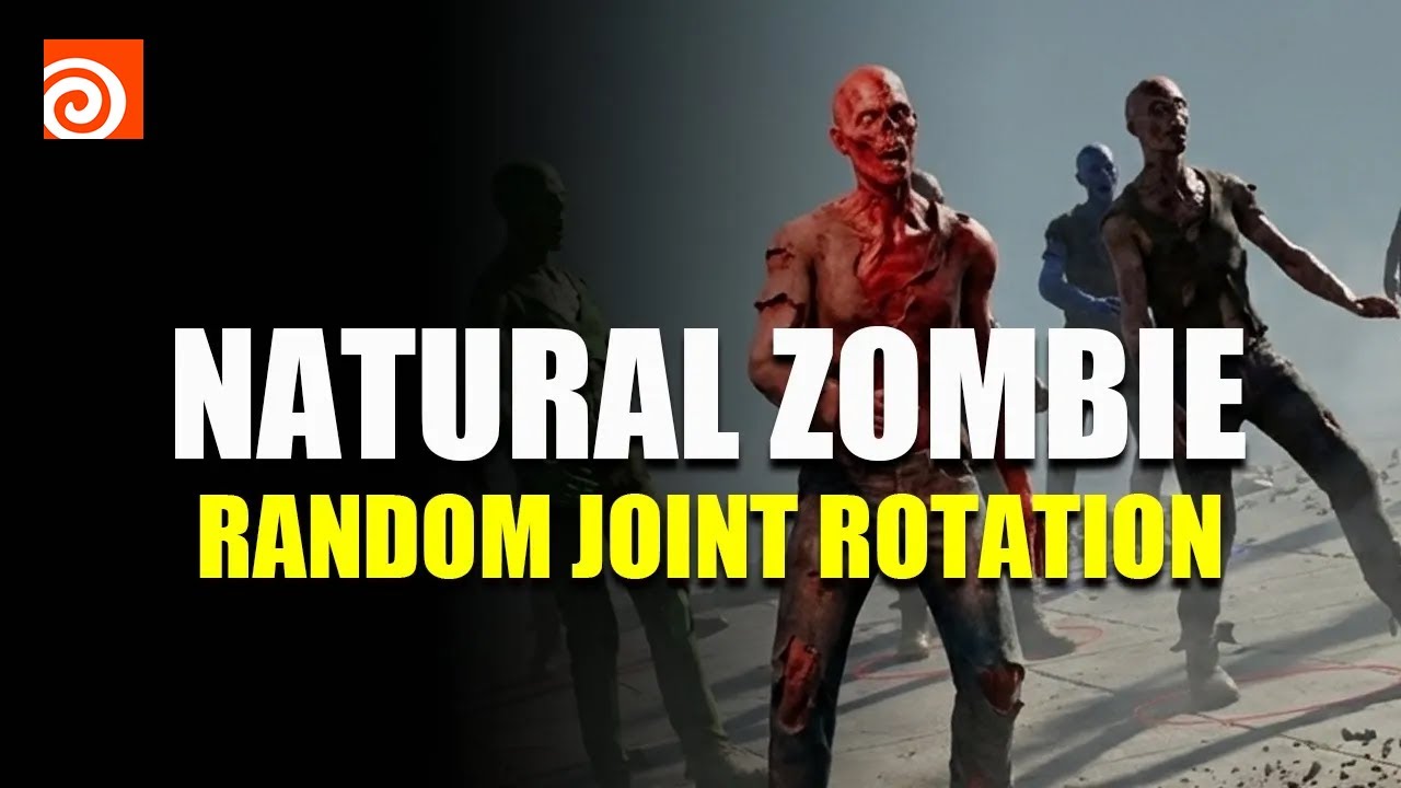 Crowd Simulation in Houdini — Natural Zombie Motion with Random Joint Rotation