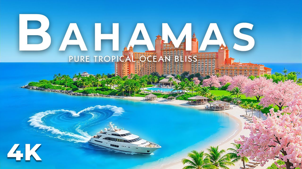 [4K] Багамы 2026 🏝️ Исследуйте бирюзовые воды и тропические островные пейзажи с Deep House Chill