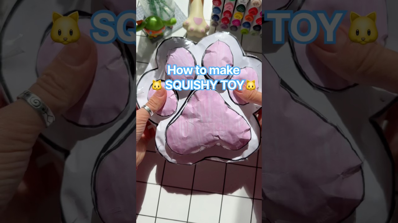 How to make SQUISHY TOY 🐱😱 TUTORIAL #trending #viral #diy #tutorial
