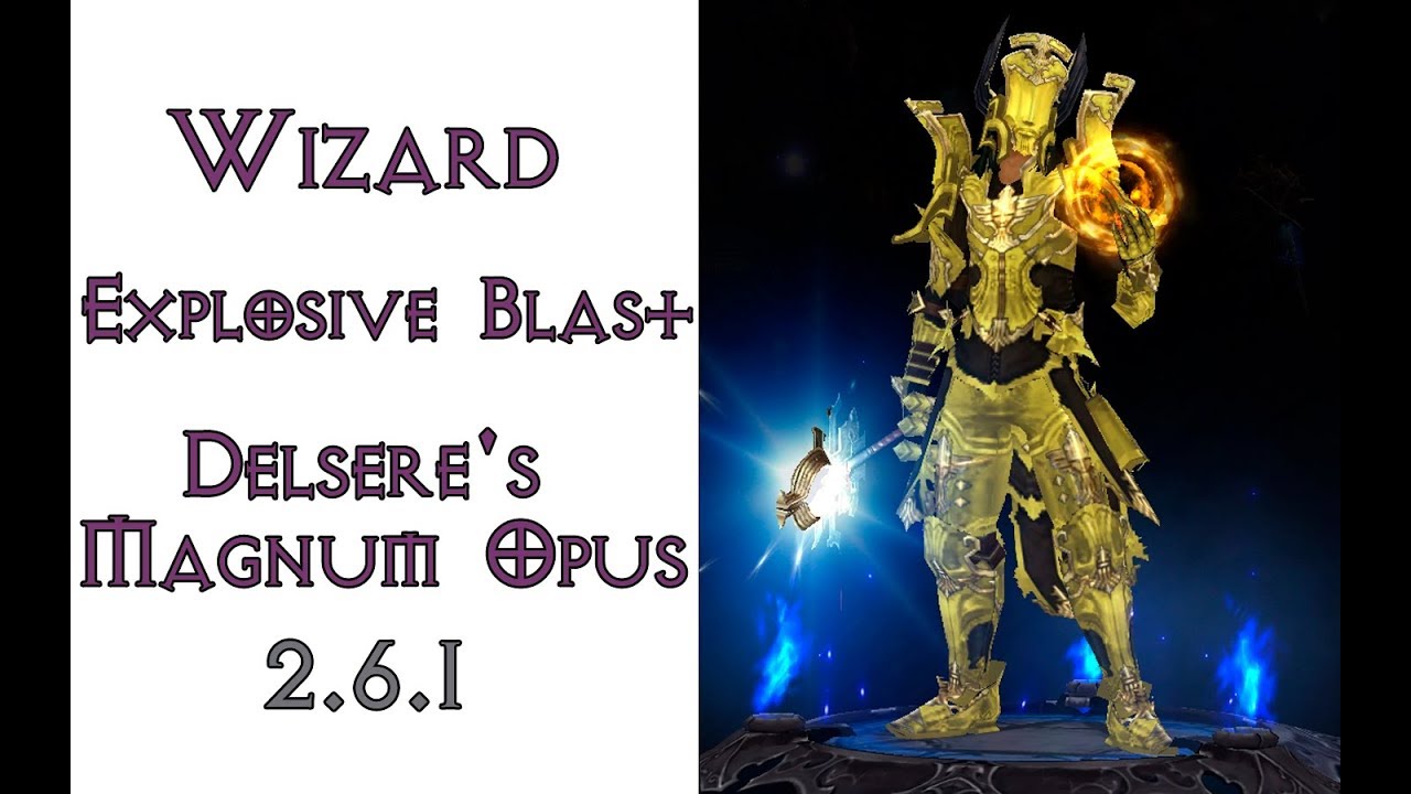 Diablo 3: билд Энергетический взрыв чародейка в сете Шедевр Дельсира 2.6.1