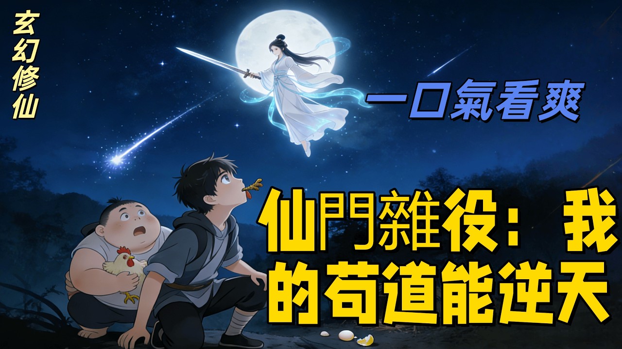 👑爽文👑《仙門雜役：我的苟道能逆天》「偷雞摸狗十六年，一朝仙子晃瞎眼！拜進宗門傻了眼——宗主在耗子洞閉關，長老們裝死碰瓷樣樣全！