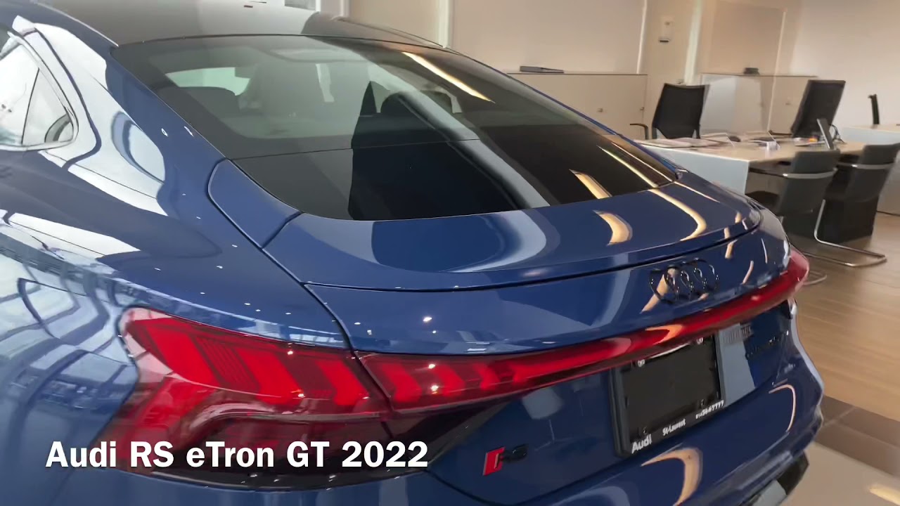Audi RS eTron GT 2022 Ascari blue 100% Electric car