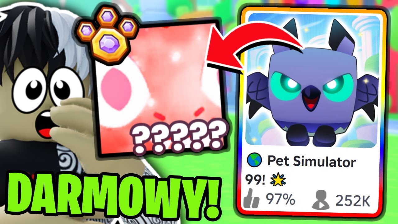 DARMOWY RAINBOW SHINY GARGANTUAN w PET SIMULATOR 99