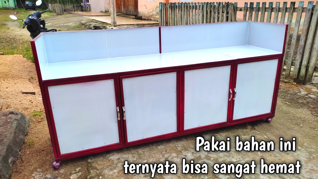 Cara mudah membuat meja kompor/dapur rangka besi alas keramik...