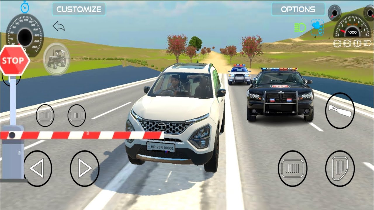 Tata car vs police 🚨 butlegar no stop car #viral #gaming #police #tatacars #androidgames 