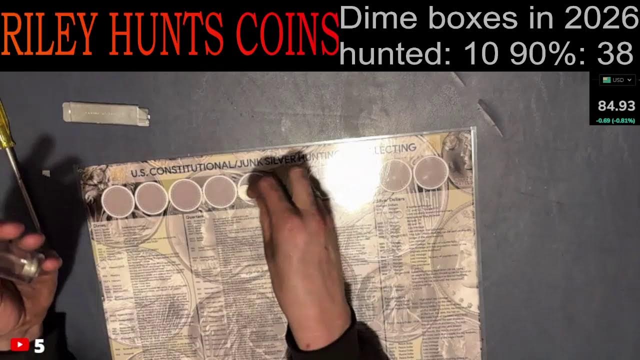 2 Box Dime Hunt With Chloe, Chasing That Silver!!