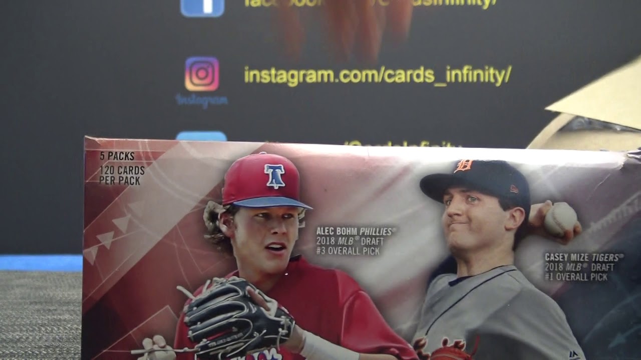 Eric's 2018 Bowman Draft SUPER JUMBO MLB Baseball Box Break