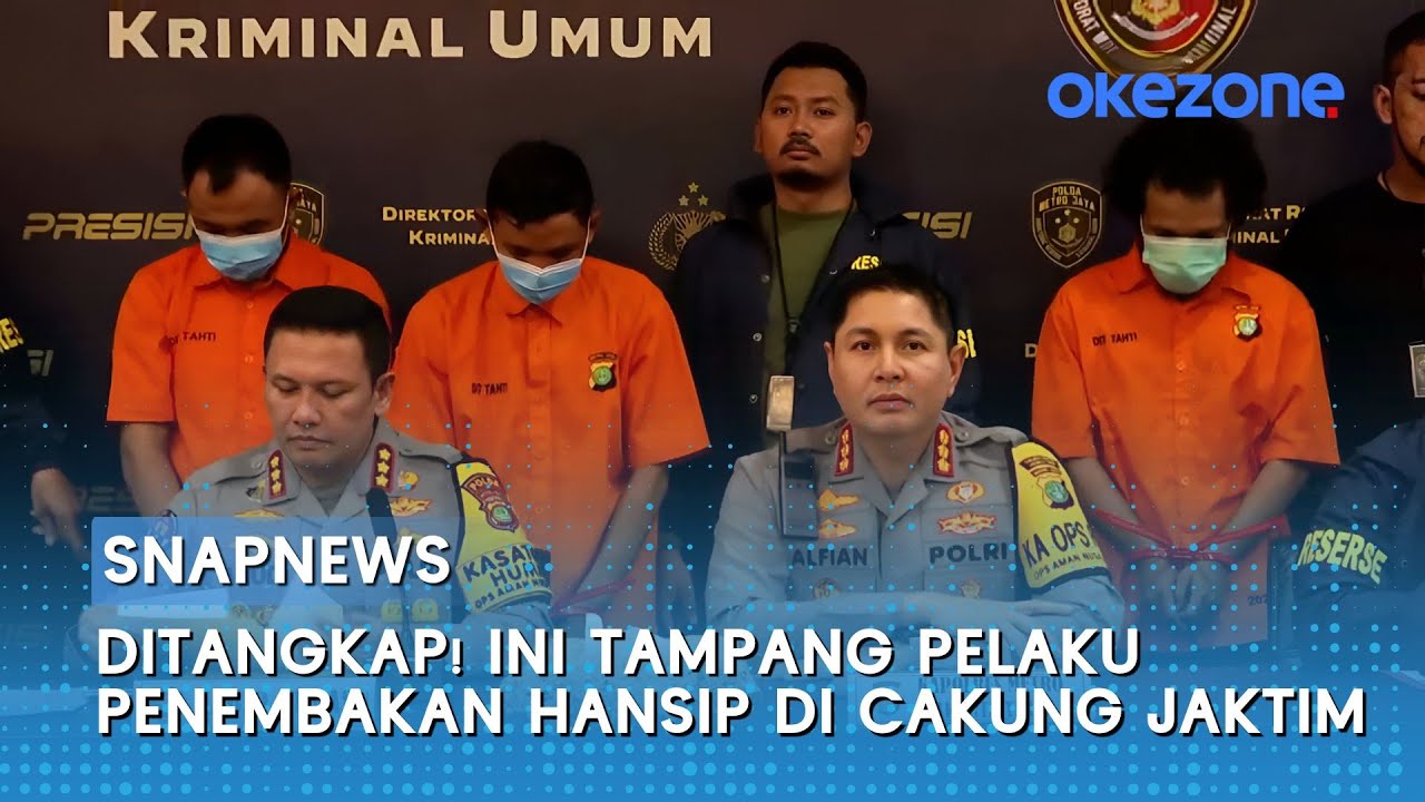 Ditangkap! Ini Tampang Pelaku Penembakan Hansip di Cakung Jaktim