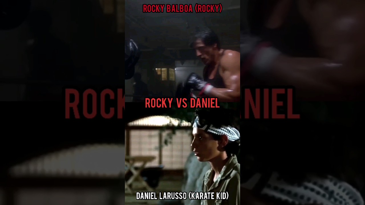Rocky Balboa VS Daniel LaRusso #rocky #karatekid #boxing #karate