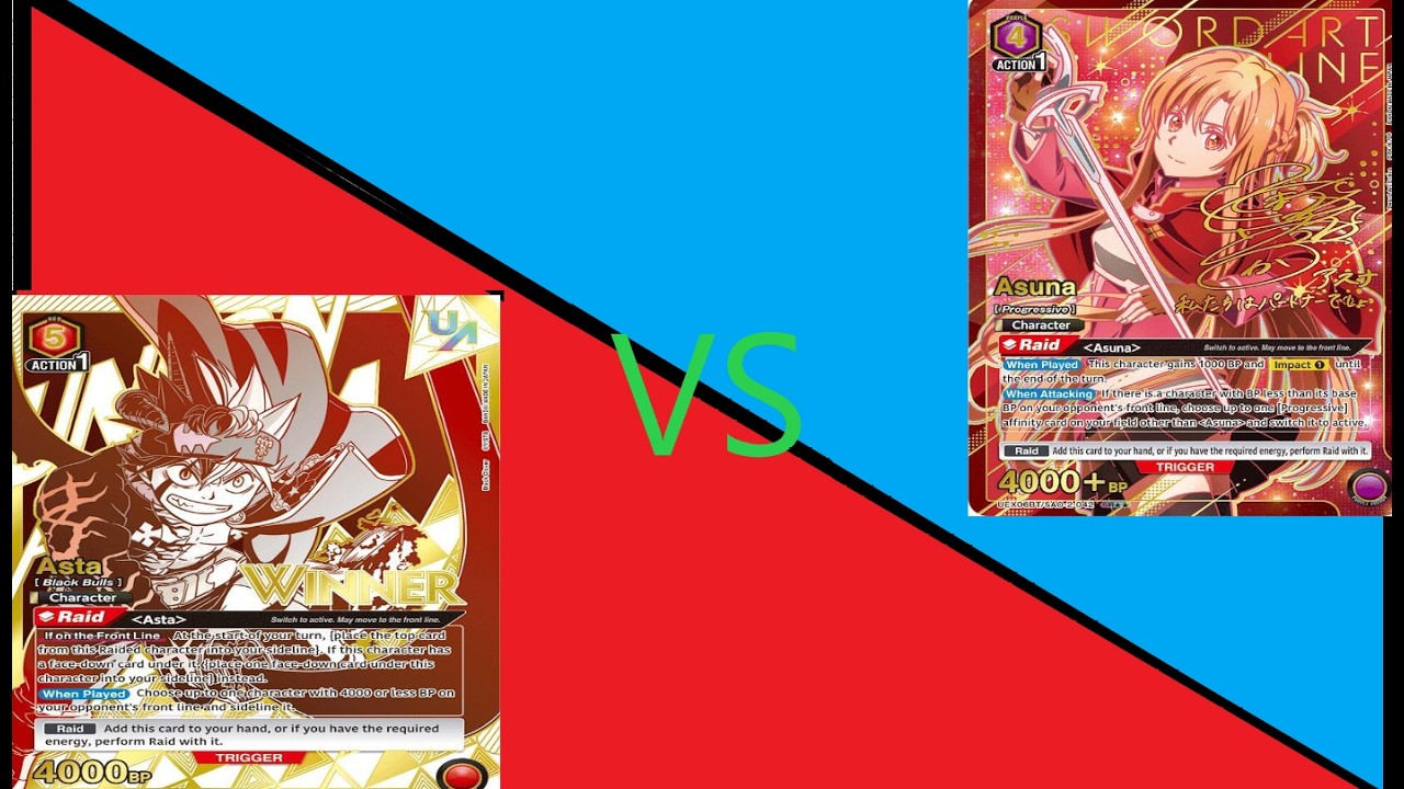 Union Arena Locals 01/31 Round 1 Red Black Clover (Asta) vs Purple SAO (Song)