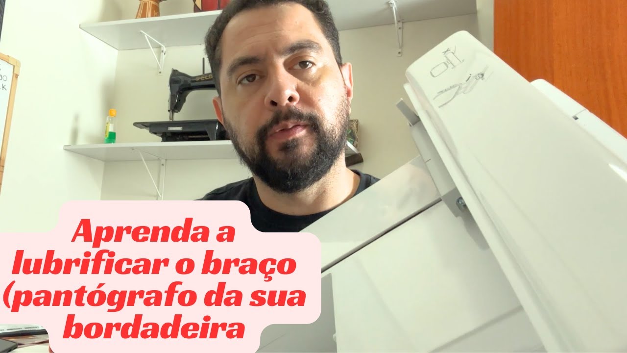 APRENDA A LUBRIFICAR O PANTÓGRAFO  ( BRAÇO) DA SUA BORDADEIRA E ECONOMIZE COM ASSISTÊNCIA TÉCNICA.