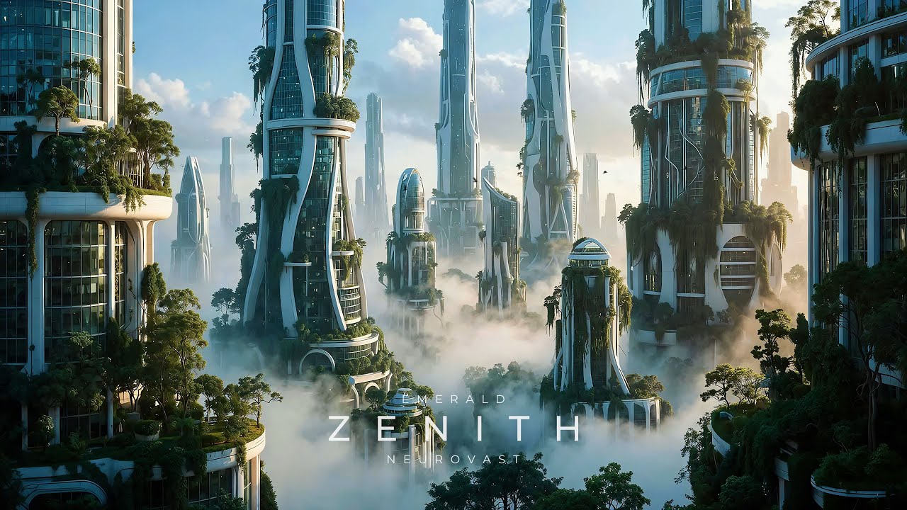 Solarpunk City Ambience: EMERALD ZENITH &mdash; Deep Work & High-Altitude Focus (432Hz)