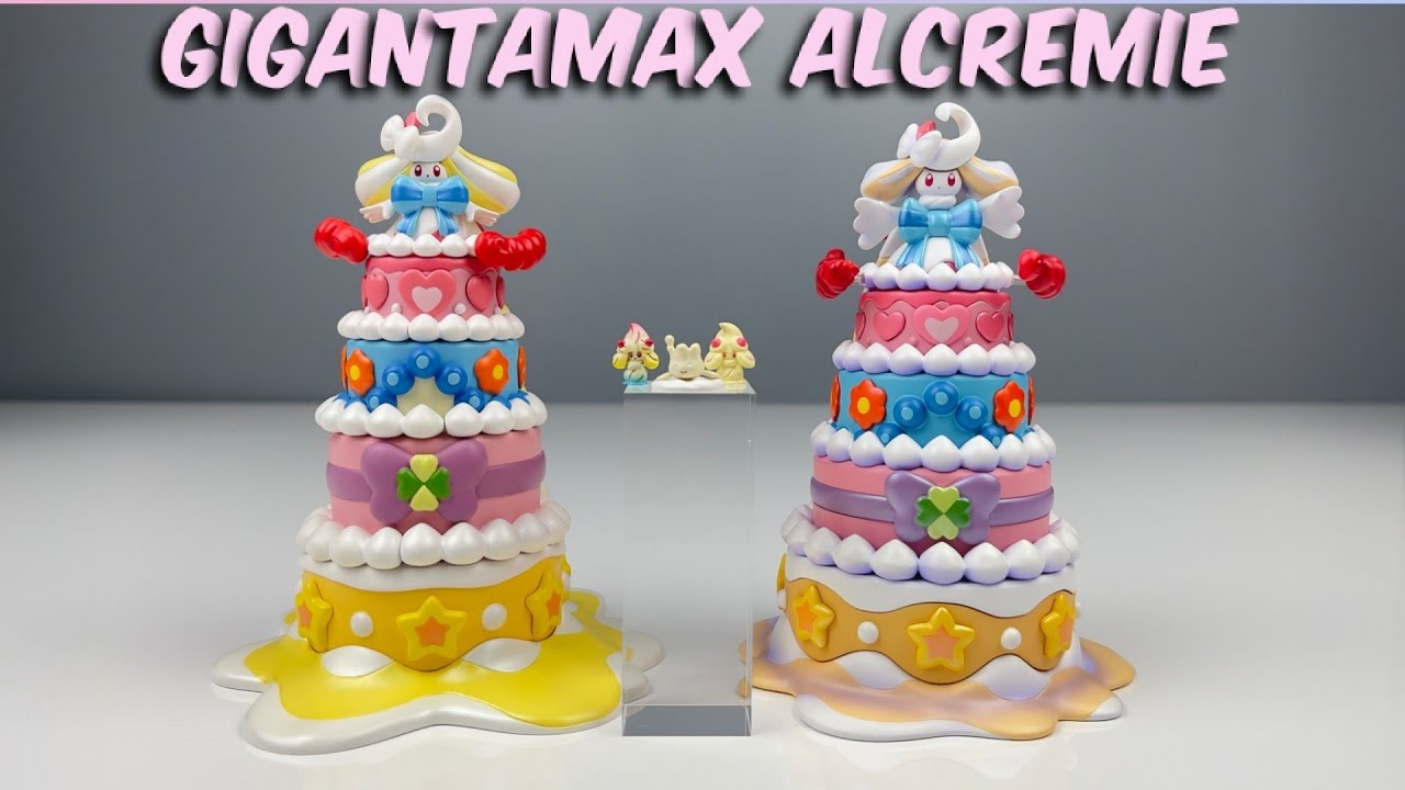 Unboxing 1/200 Gigantamax Alcremie &1/20 Milcery by newbee &BQG studio