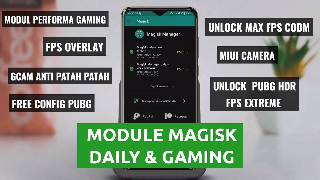 MODULE MAGISK DAILY & GAMING | REDMI NOTE 8 PRO