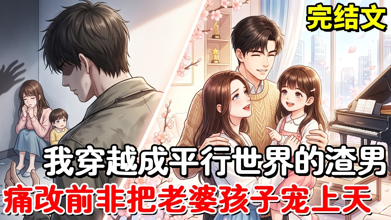 【完结文】穿越成虐待妻子老婆的渣男，我当场洗心革面靠写歌暴富，把老婆孩子宠上天！【木羽说漫】