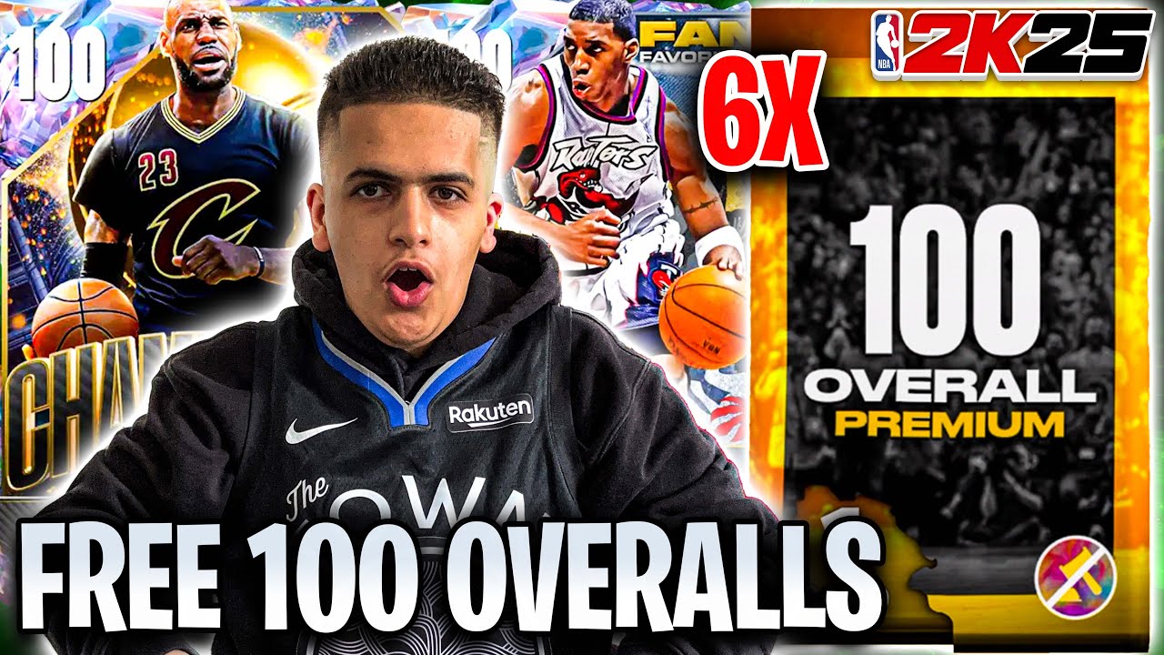HOW TO GET 6 FREE 100 OVERALLS IN NBA2K25 MYTEAM!