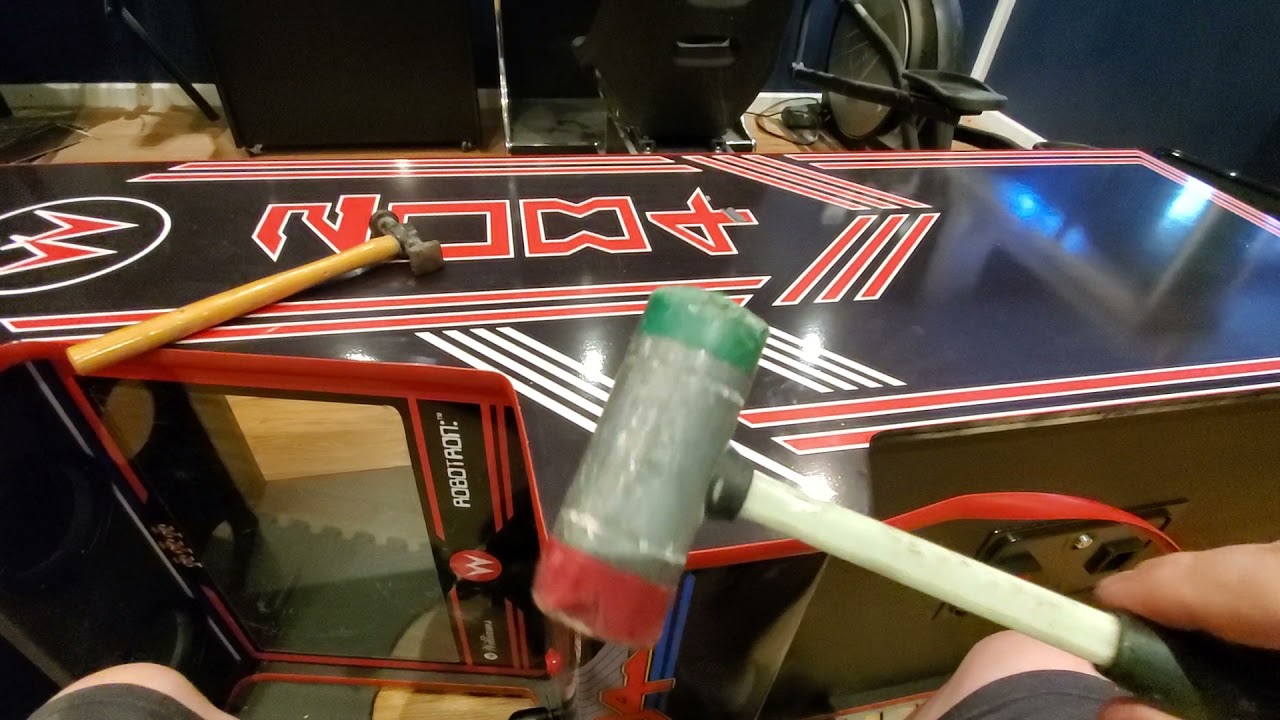 arcade cabinet installing T molding