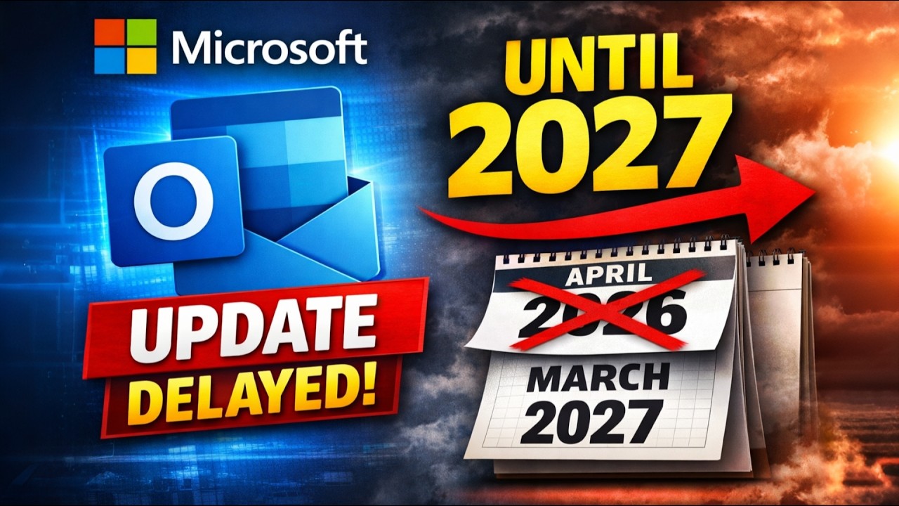 Microsoft откладывает принудительное обновление Outlook до 2027 года &mdash; что это значит для пользов...