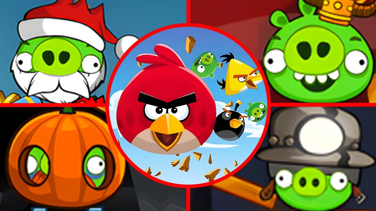 Angry Birds The Texture-ening - All Bosses (Boss Fight)