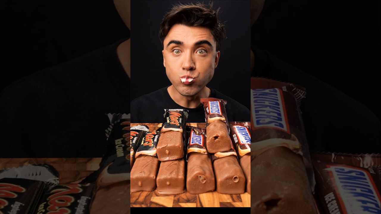 Bounty & Twix Chocolate Ice Cream Bars ASMR 🤤
