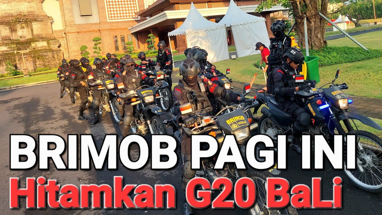Brimob Pagi ini Hitamkan G20 Bali.#brimob #viral #brimobuntukindonesia #brimob_id #vlog #indonesia