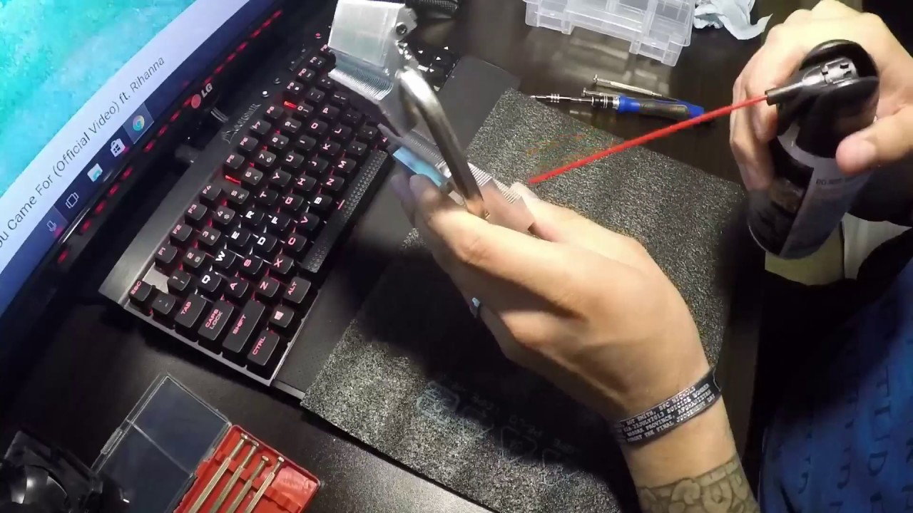 Cleaning out a dirty graphics card GTX 970 4GB SC