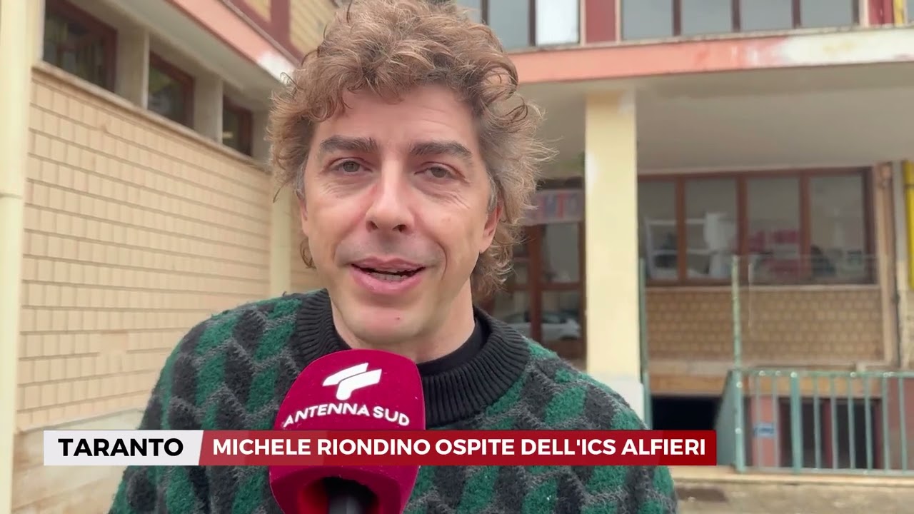 30 GENNAIO 2025 - TARANTO - MICHELE RIONDINO OSPITE DELL'ICS ALFIERI