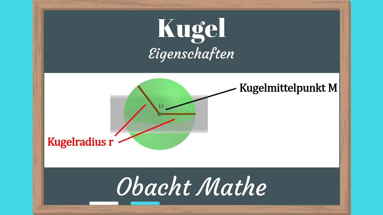 Kugel: Eigenschaften ganz einfach erklärt | Körper | ObachtMathe