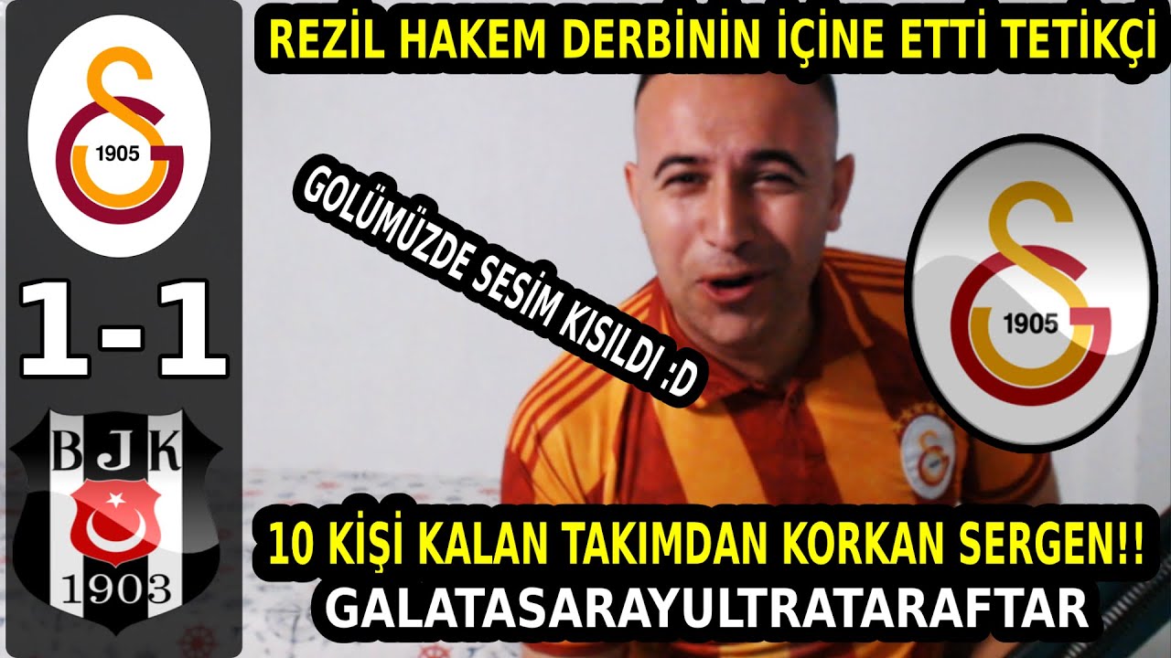 Rezillik Diz Boyu 12 Kişi Oynadılar - Galatasaray 1-1 Beşiktaş Tepki Videosu