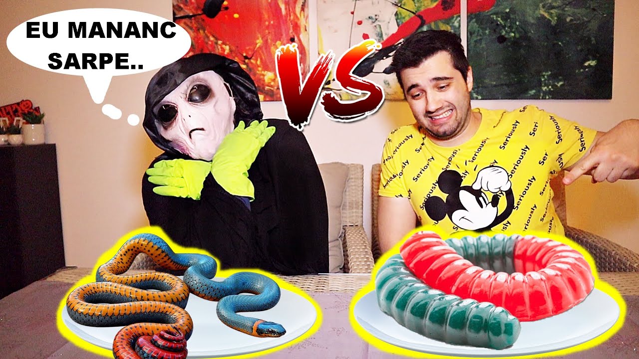 NU ALEGE FARFURIA GREȘITĂ cu EXTRATERESTRU TITI !! (REAL FOOD vs. GUMMY FOOD)