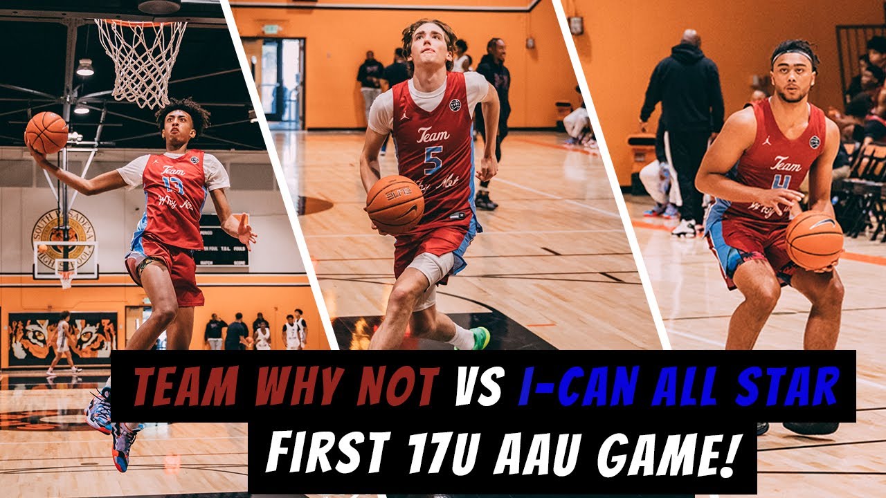 Dusty Stromer, Kylan Boswell, And Team Why Not 17U First AAU Game Against I-Can All Star!!!
