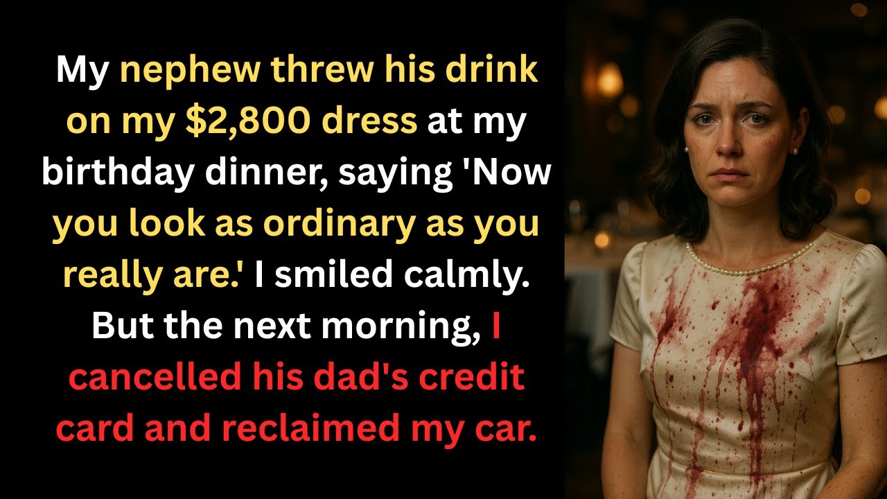 My Nephew Ruined My $2,800 Dress On My Birthday, So I Took Back Everything I'd Given Them
