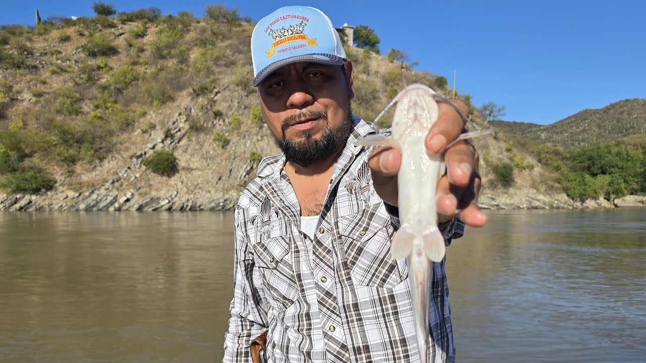 Fui de pesca a este r&iacute;o en M&eacute;xico y Mira Que Paso