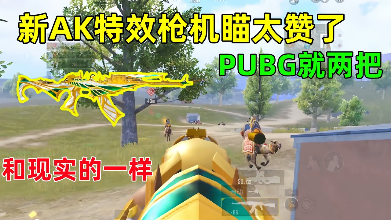 新AK的机瞄太好用了，整个PUBG就两把，和现实生活的机瞄一模一样
