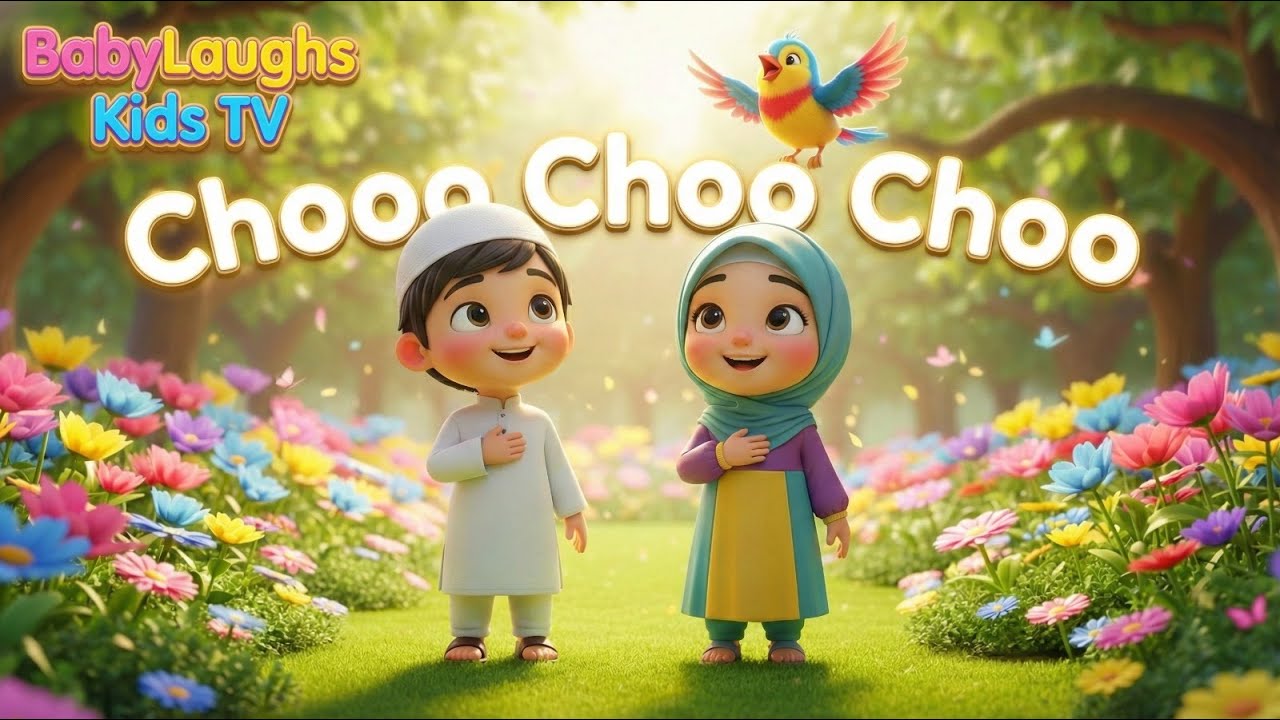 Chirya Boli Chooo Choo Chooo | Islamic Kids Nasheed | Cute Muslim Kids Song | BabyLaughs Kids TV